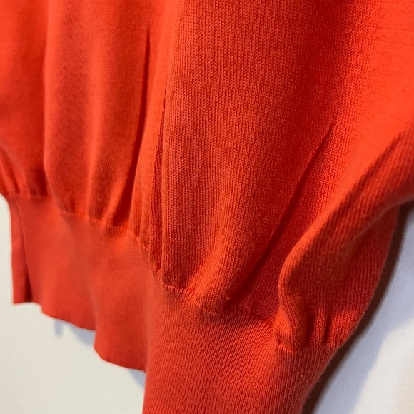 NATURAL BEAUTY BACIC  Ligtht  Orange woolen Sweater - Picture 6 of 6